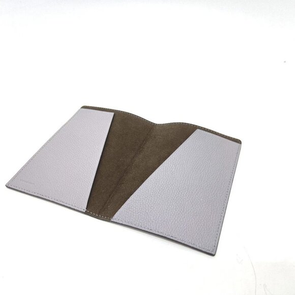 FENDI 7AS378 logo Small pass case passport case Leather gray - Picture 2 of 11